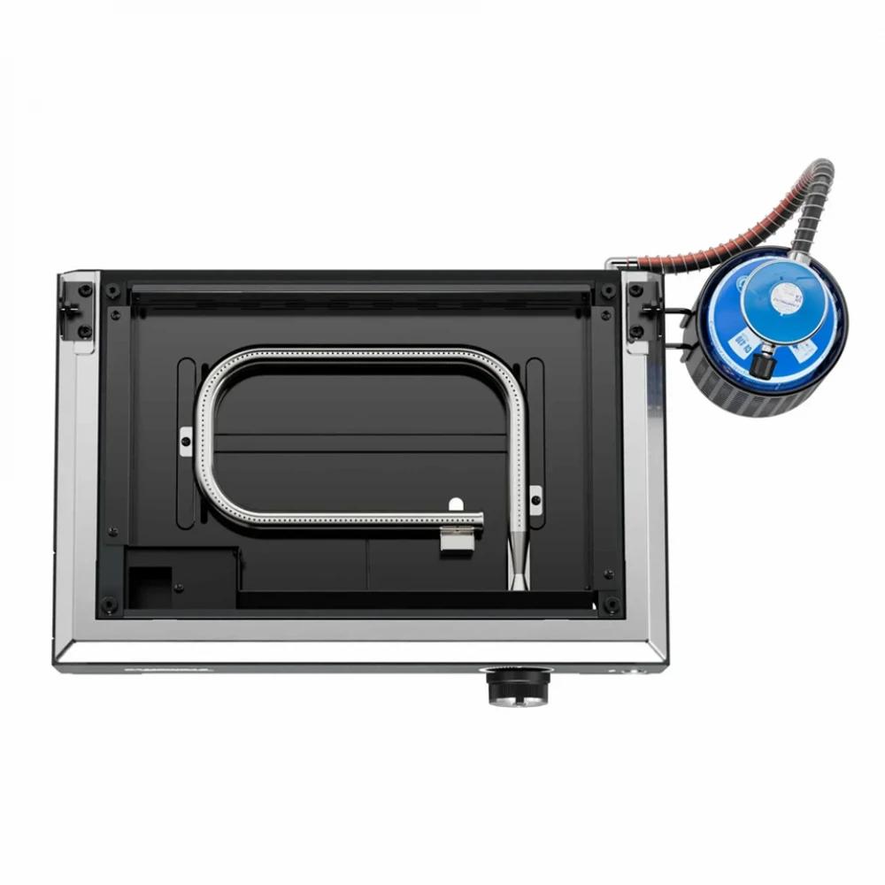 Grill me Gaz CAMPINGAZ Plancha Othello 1 CV, 2.8kW, 30x45cm, 1 Djegës, Ndezje Elektronike - Zezë/Argjend - 3