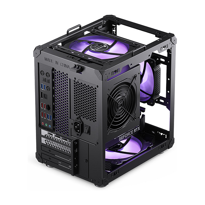Kasë PC JONSBO C6 Handle / Mini Tower / Micro-ATX / Mini-ITX / Mesh - Zezë - 23