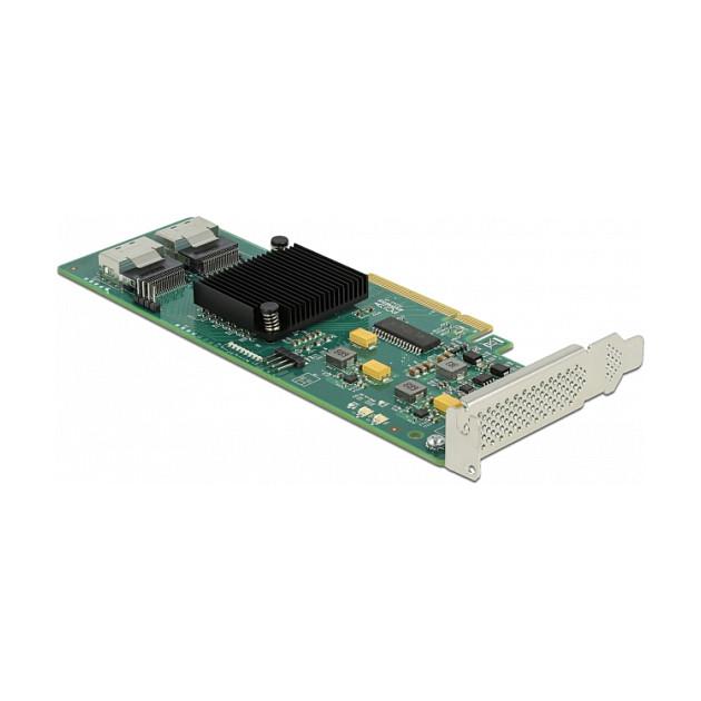 Kartë Zgjerimi Delock 90061, PCI Express 2.0 x8, 8x SATA 6Gbps, LSI SAS2008, 2x SFF-8087, Low Profile - 3