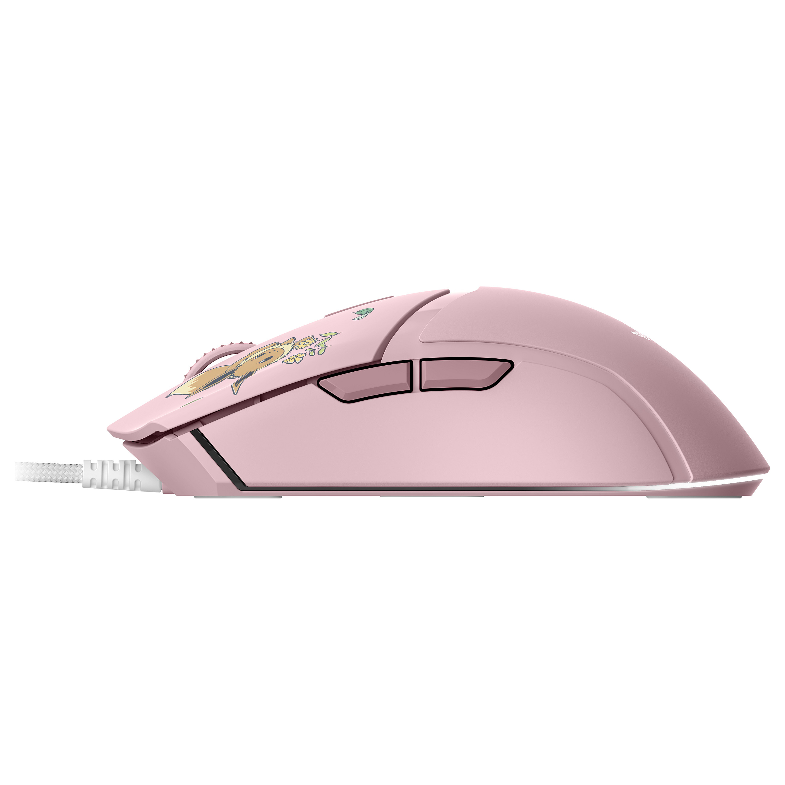 Maus Gaming Razer Cobra Pikachu & Eevee Edition / USB / Optik / 8500 DPI / 1000Hz / 6 Butona / RGB - Rozë - 2