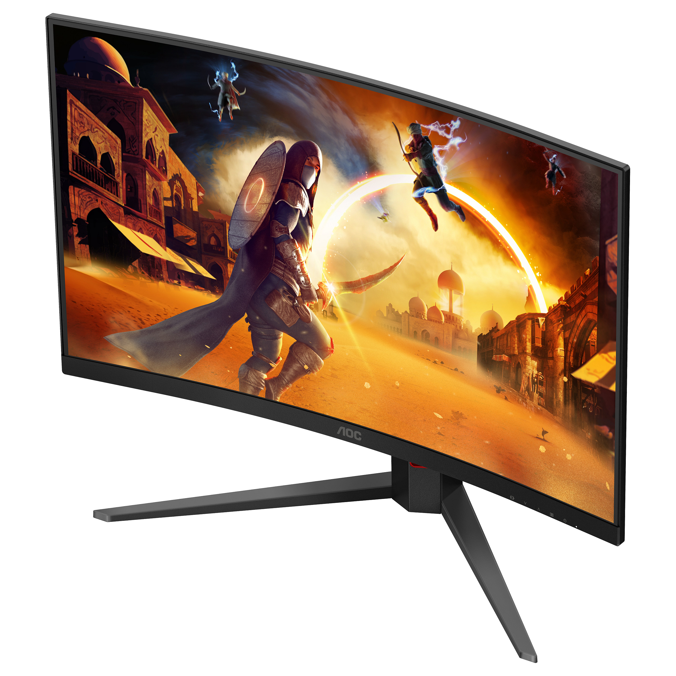 Monitor Gaming AOC G4 C32G4Z / 31.5" / Full HD VA Curved / 180Hz / 4ms / Speakers - Zezë+Kuqe - 11
