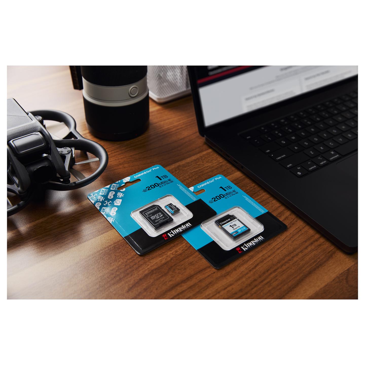 Kartë Memorie SD Kingston Canvas Go! Plus, 1TB, SDXC, UHS-I, U3, V30, 200MB/s Read, 160MB/s Write - Zezë - 10