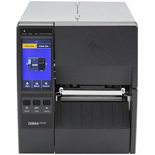 Printer Label Zebra ZT411 / Për Etiketa / 203 DPI / 104mm / 356 mm/sec / USB + LAN - Zezë/Hiri - 2