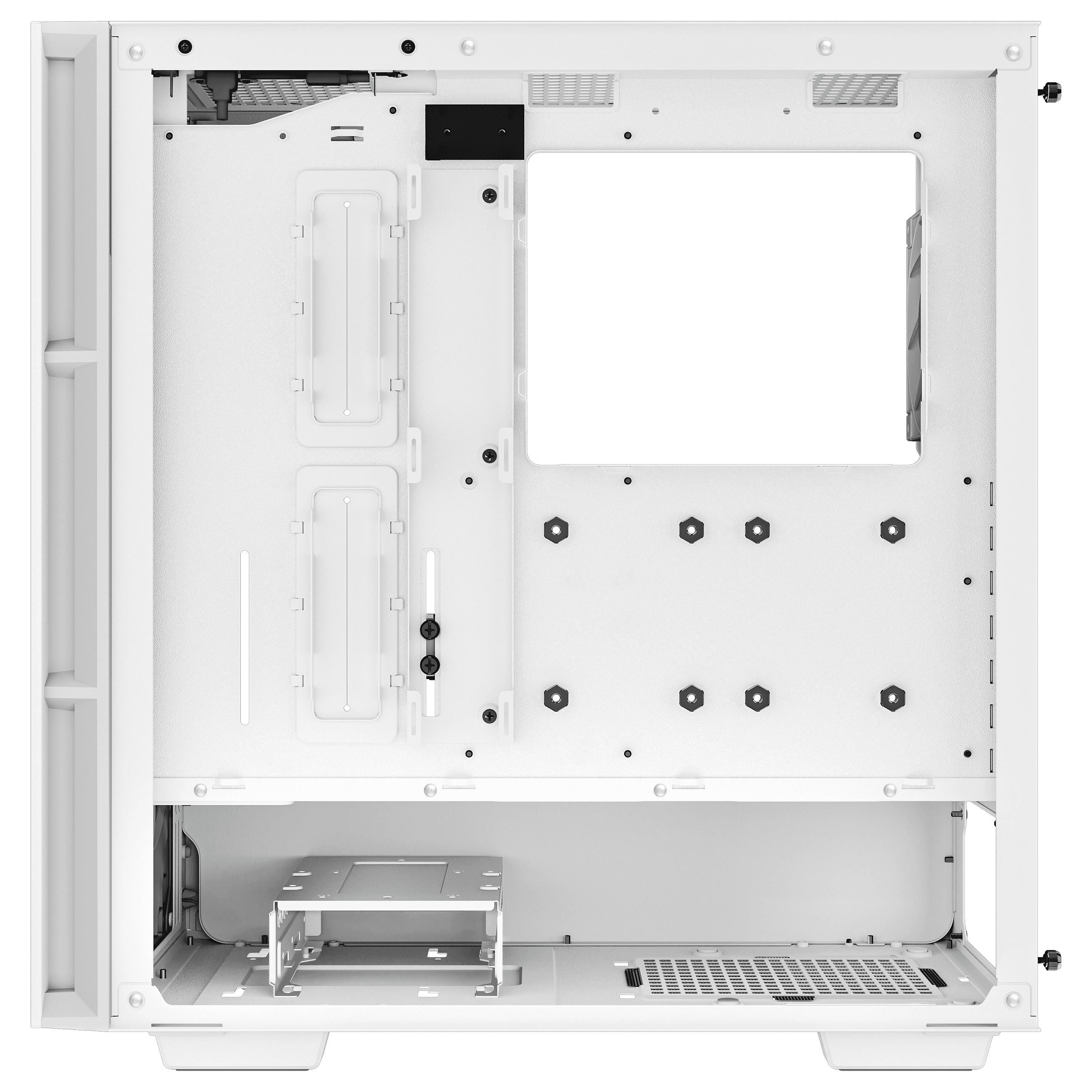 Kasë PC DeepCool CH560 WH / Mid Tower / E-ATX / 3x 140mm + 1x 120mm ARGB Fan / Tempered Glass / Mesh / 360mm Radiator - Bardhë - 7