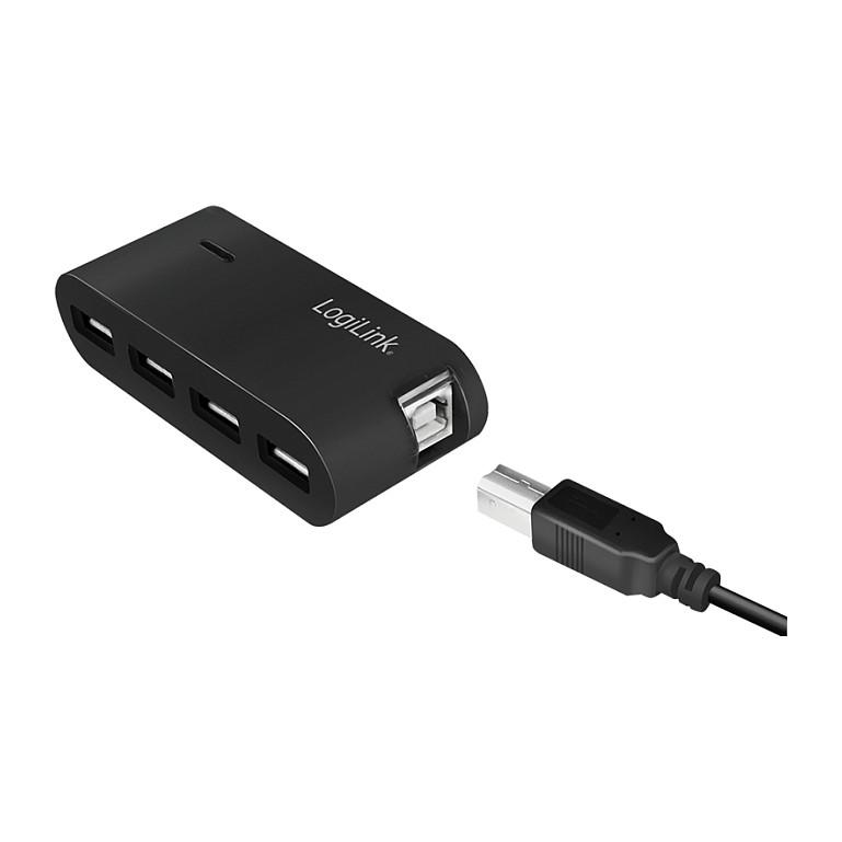 Splitter USB LogiLink UA0085 / 4x USB 2.0 / 480 Mbit/s / 5V/2A - Zezë - 2