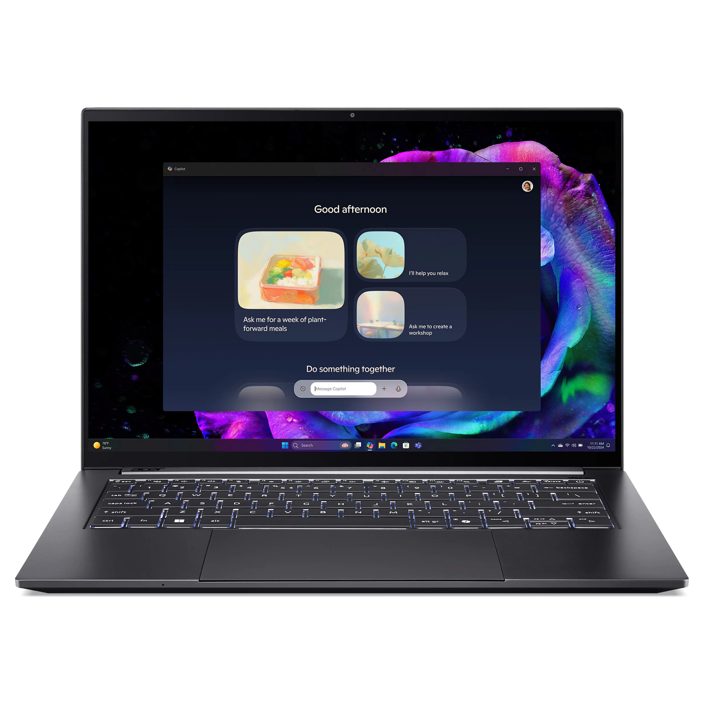 Laptop Gaming Acer Swift X 14 SFX14-73G-975F / Ultra 9 285H / 32GB LPDDR5X / 2TB / 14.5" WQ2.8K OLED 120Hz Touch / RTX 5070 8GB - Hiri