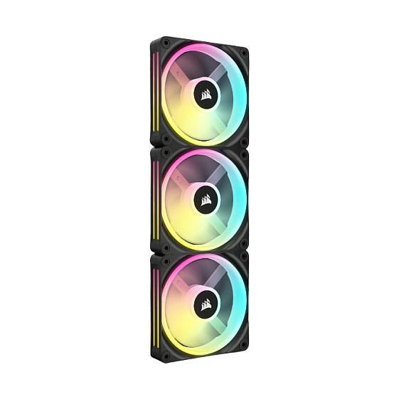 Ftohës për Kasë Corsair iCUE LINK QX120 / 120mm / 480-2400 RPM / RGB / PWM / 3-Pack – Zezë - 6