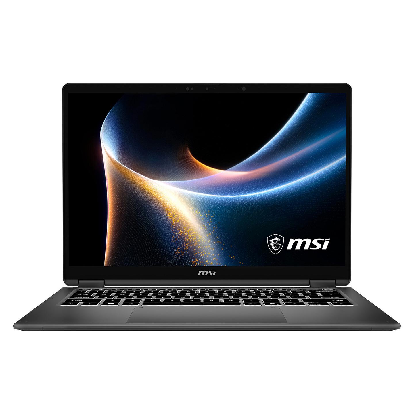 Laptop MSI Prestige 14 Flip AI+ D3MTG-013FR, Ultra 9 386H, 32GB LPDDR5X, 2TB, 14" FHD+ OLED Touchscreen, Intel Graphics - Hiri