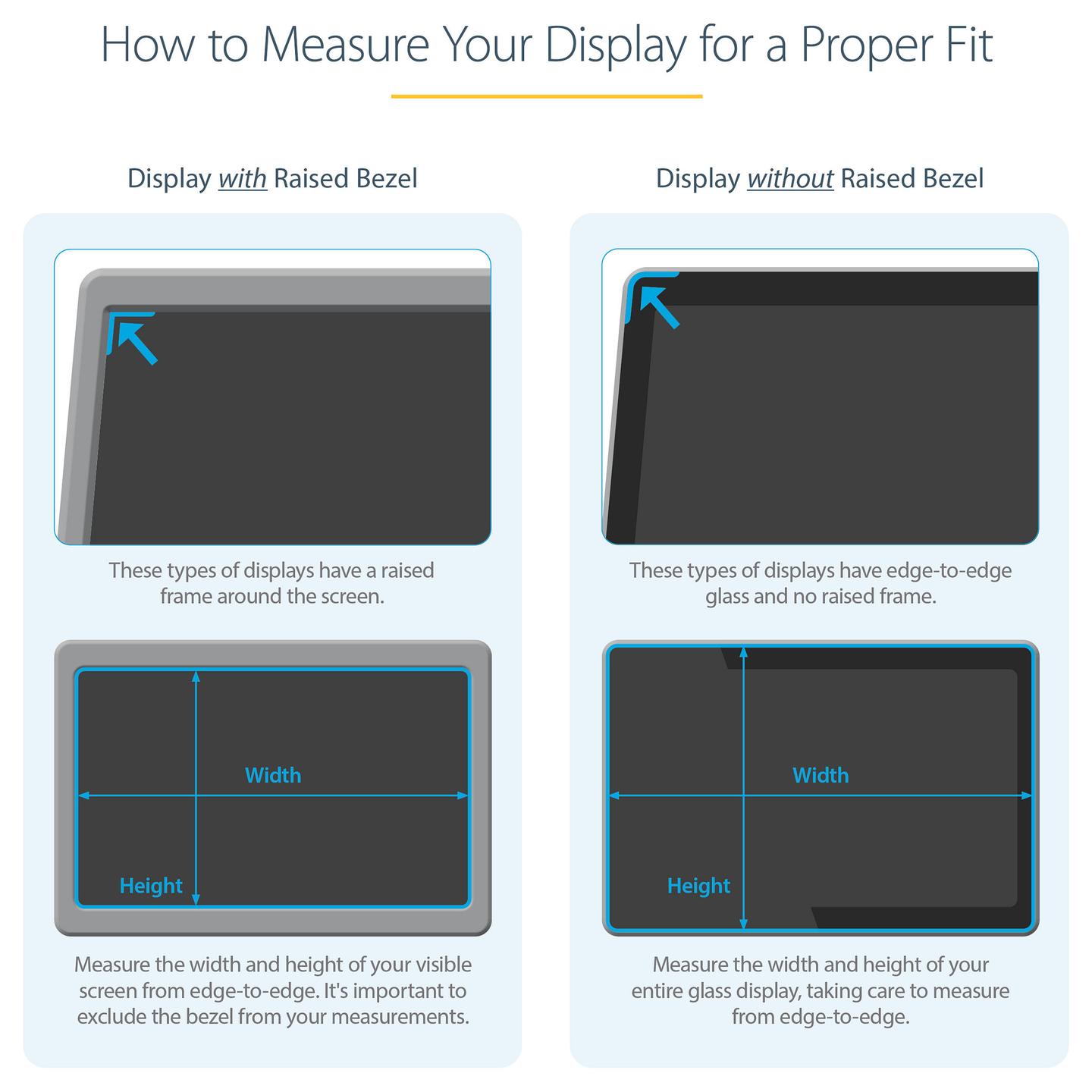 Filtër Privatësie StarTech.com PRIVACY-SCREEN-23M, 23", 16:9, Reversibil, ±30° - Transparent - 11