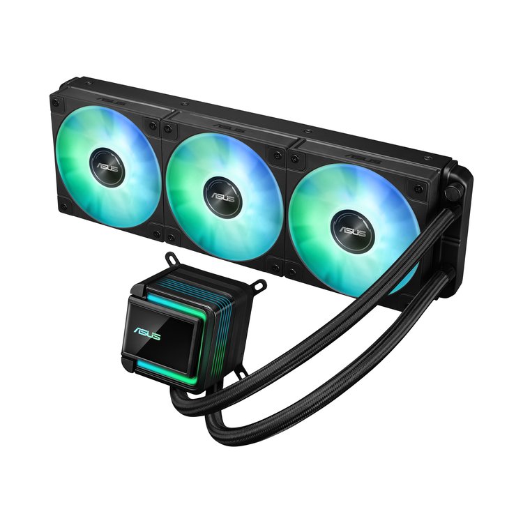 Ftohës për Procesor ASUS LC 360 ARGB / AIO Liquid Cooler / 360mm Radiator / 3×120mm ARGB PWM Fans – Zezë - 3