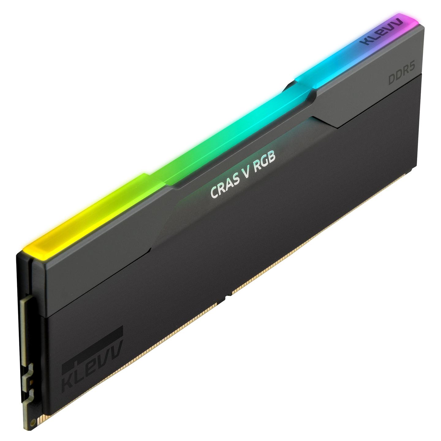 RAM Memorie KLEVV CRAS V RGB, 64GB (2 × 32GB), DDR5, 6000MT/s, CL30-36-36-76, Intel XMP 3.0, AMD EXPO - Zezë - 6