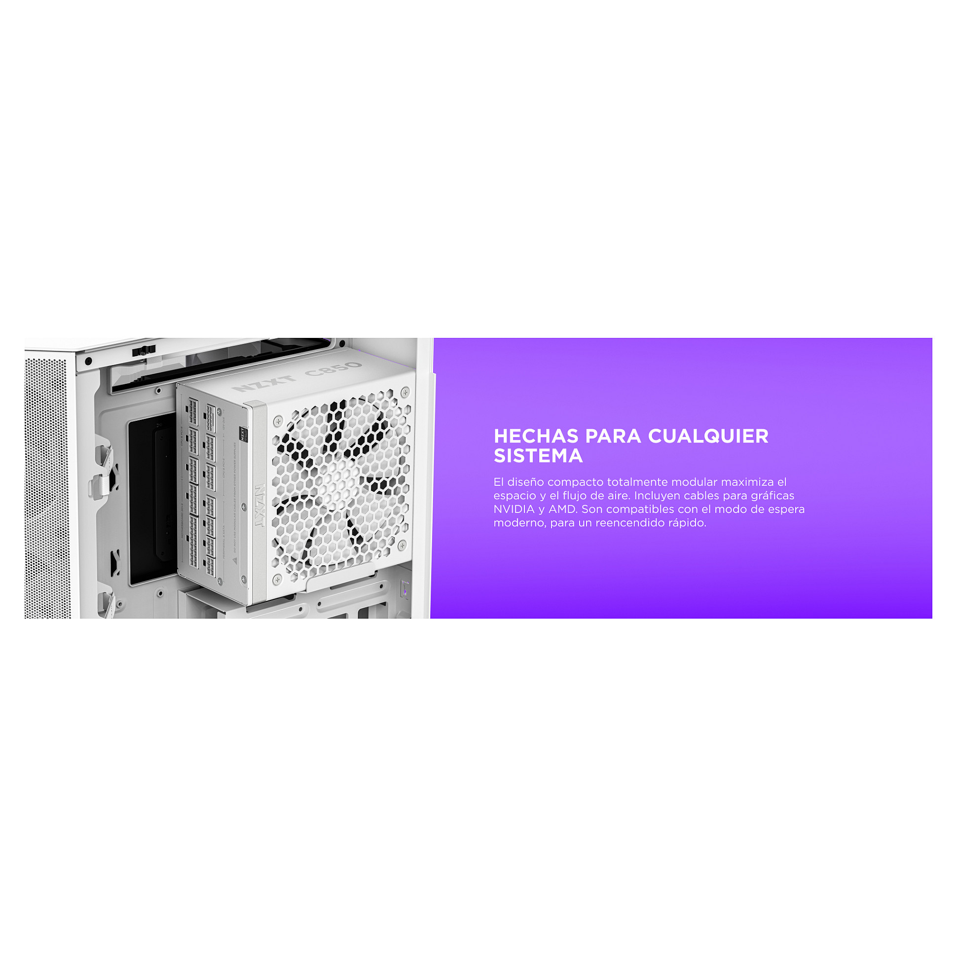Furnizues Energjie NZXT C1200 Gold / 1200W / ATX 3.1 / 80 PLUS Gold / 24-pin ATX / Aktiv / Fully Modular - Bardhë - 17