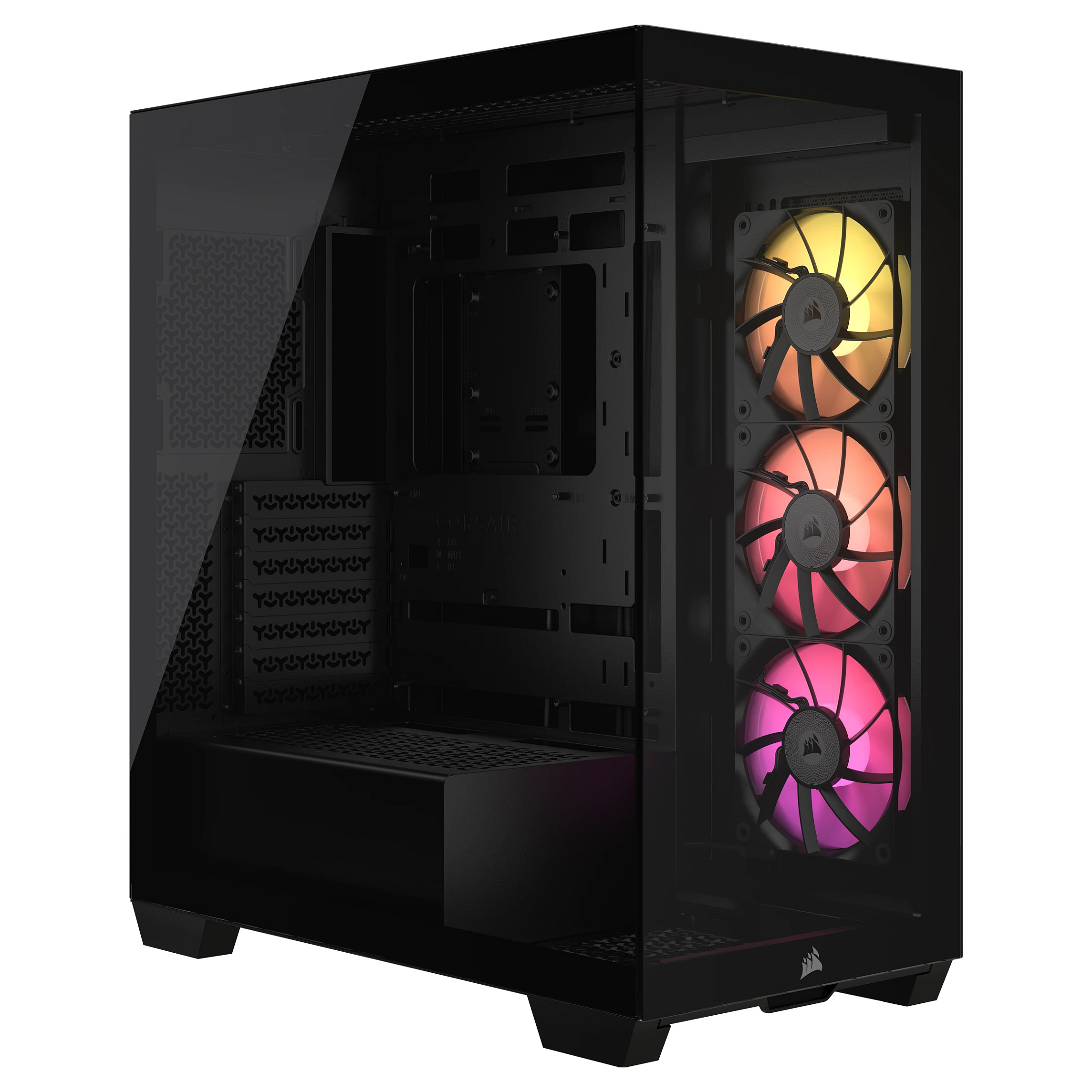 Kasë PC Corsair iCUE LINK 3500X RGB / Mid Tower / ATX / 3x 120mm RGB Fan / Tempered Glass - Zezë