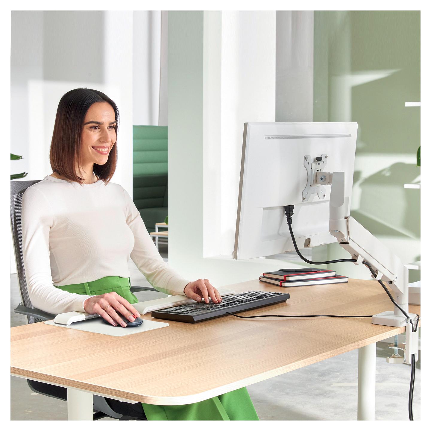 Mbajtëse për Monitor LEITZ Ergo 64890085, 1 Monitor, 17"-32", 9kg, VESA 100x100mm - Gri e Hapur - 8