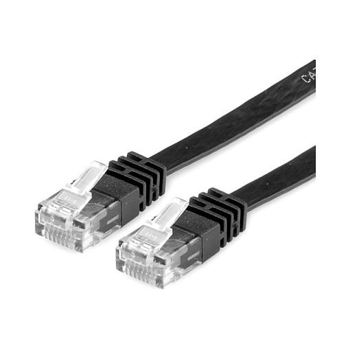 Kabllo për Rrjet VALUE 21.99.0824 / RJ45 - RJ45 / Cat.6A / U/UTP / AWG 32 / 500 MHz / 1.5 m - Zezë