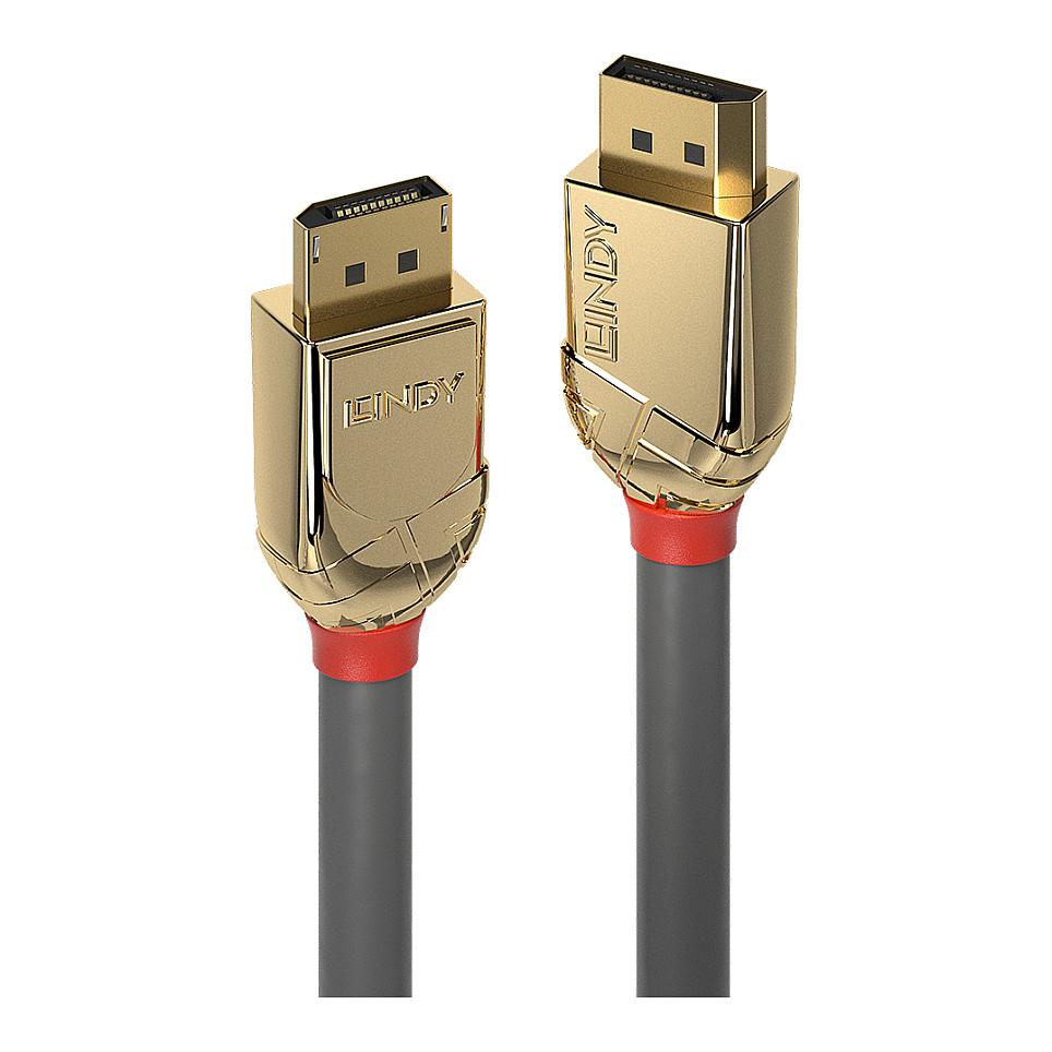 Kabllo DisplayPort Lindy 36296 / DisplayPort në DisplayPort / 10m / DisplayPort 1.2 / 4K 60Hz - Hiri