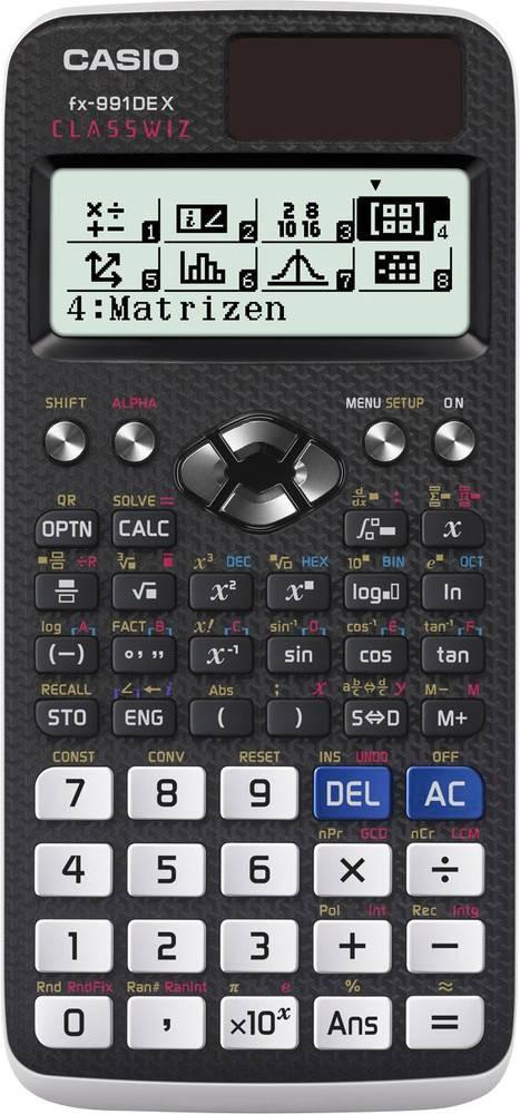 Kalkulator Shkencor Casio FX-991DE X ClassWiz, 696 Funksione, Ekran LCD, QR Code, Solar dhe Bateri – Zezë