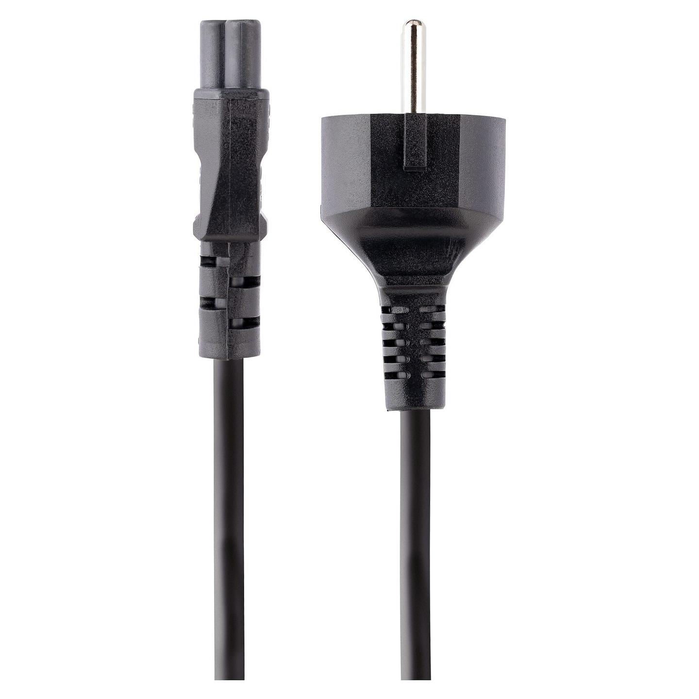 Kabllo për Furnizim me Energji StarTech.com 753E-3M-POWER-LEAD, CEE 7/7 në IEC C5, 3m, 250V, 2.5A, 18AWG - Zezë - 2