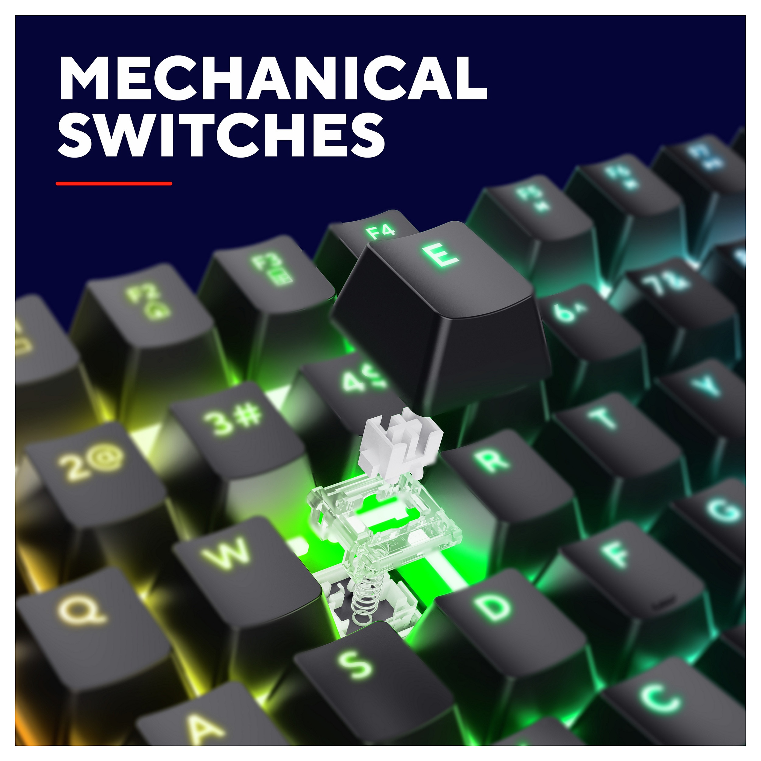 Tastierë Gaming Trust GXT 871 Zora / Full-Size / Mekanike / Huano Linear / N-Key Rollover / Anti-Ghosting / RGB / QWERTZ Gjerman / USB-C - Zezë - 8