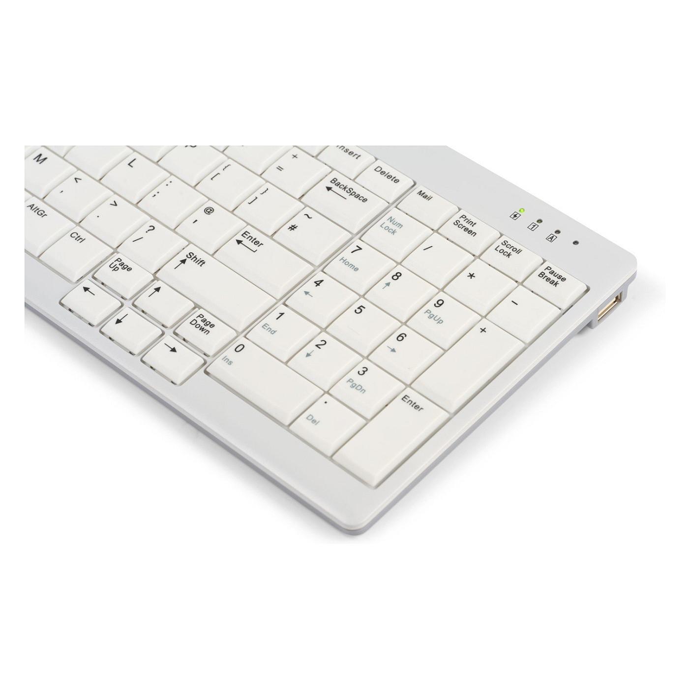 Tastierë me kabllo BakkerElkhuizen UltraBoard 960 V2 Compact Standard / US QWERTY / Scissor / 100% / USB - Gri - 5