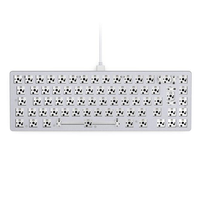 Tastierë Gaming Glorious GMMK 2 Compact / Wired / 65% / Mekanike / Barebone / Hot-Swap / RGB / USB-C - Bardhë - 2