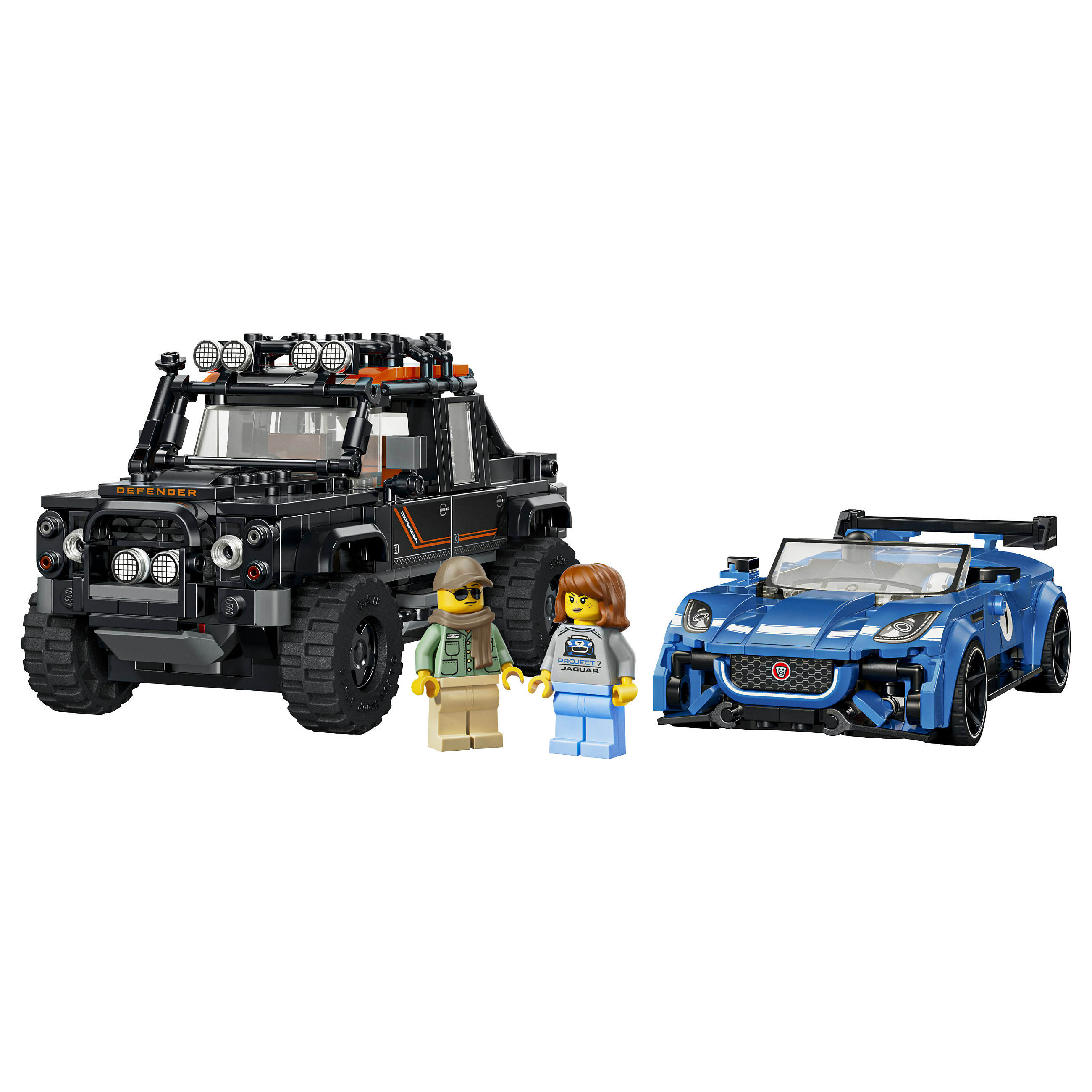LEGO Speed Champions Jaguar Project 7 & Land Rover Defender - 2
