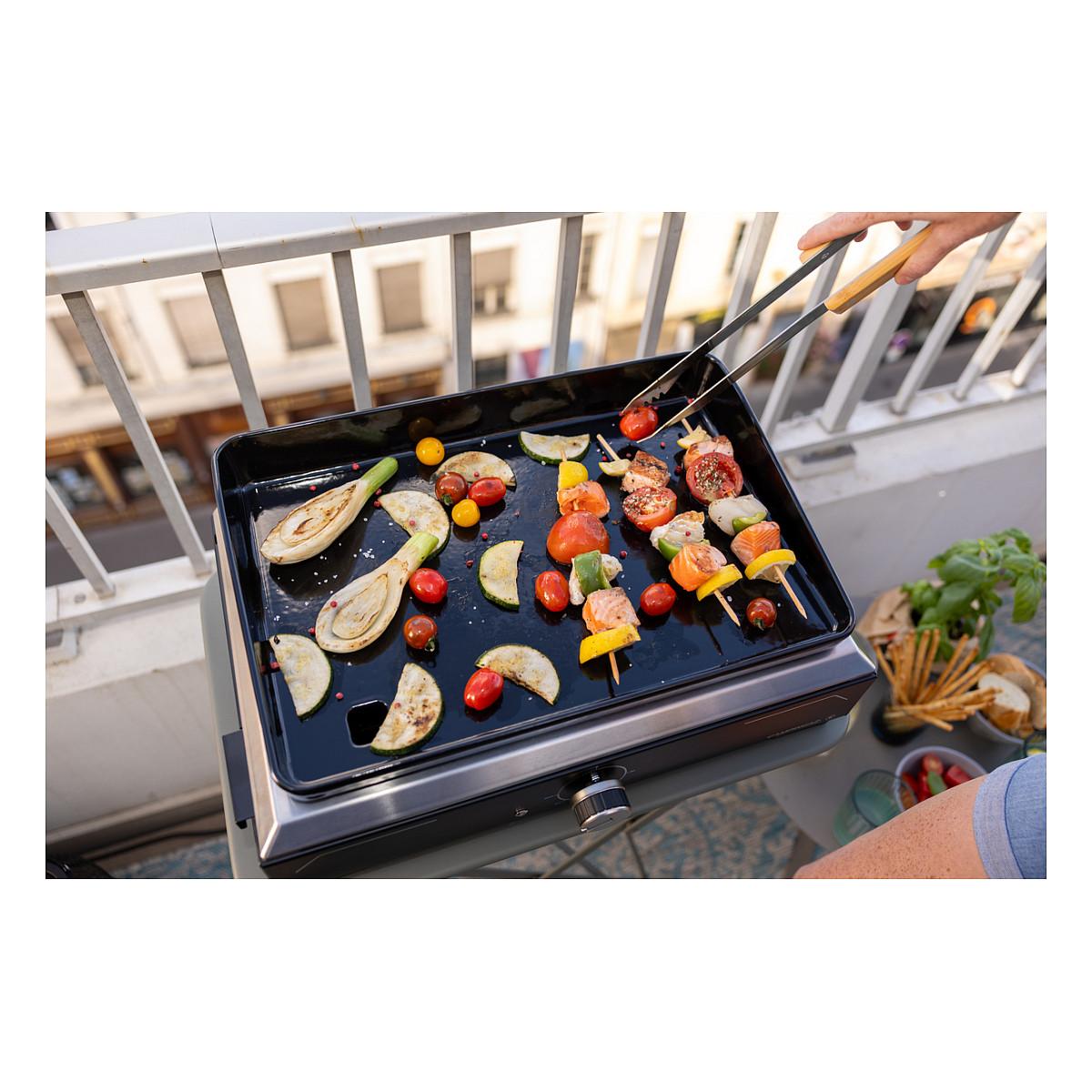 Grill Elektrik CAMPINGAZ Plancha Electric 1 XD, 2.1kW, 45x30cm, Pllakë Gize e Emajlur, Termostat - Zezë - 5