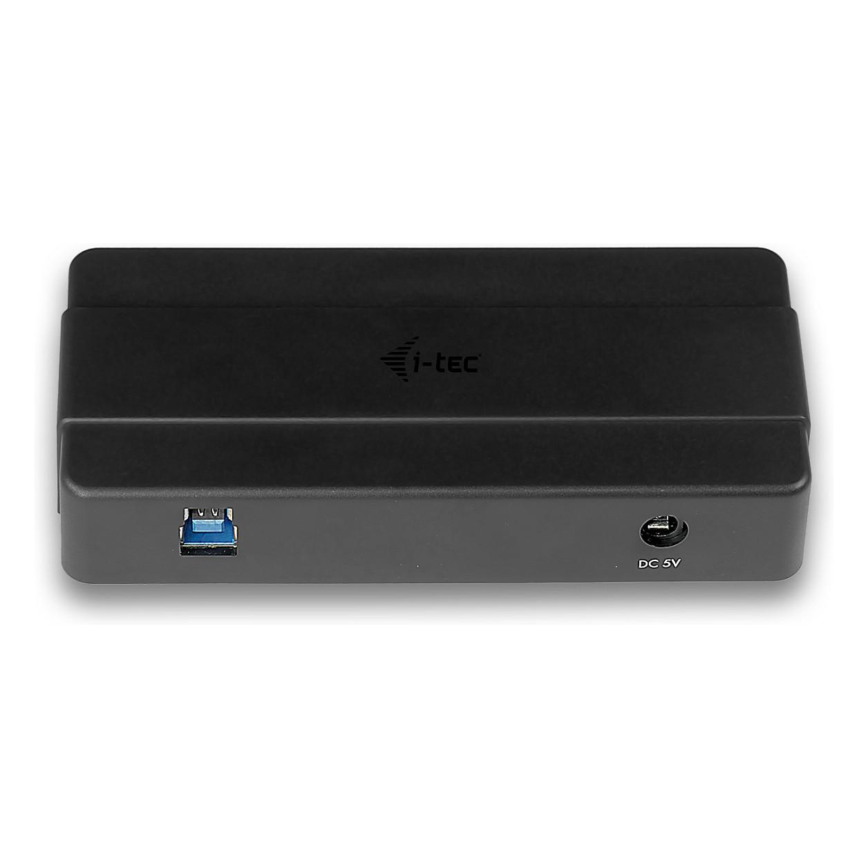 Hub USB-A i-tec U3HUB445, 4x USB-A 3.2 Gen 1, 5Gbps, BC 1.2, Adaptor Energjie - Zezë - 3