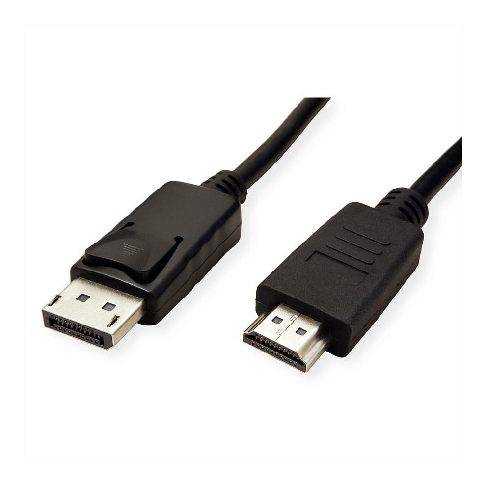 Kabllo DisplayPort ROLINE 11.44.5780 / DisplayPort 1.1 në HDMI / 1m / WUXGA 60Hz - Zezë - 2