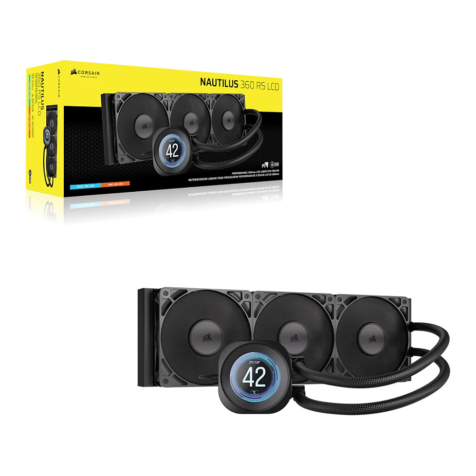 Ftohës për Procesor Corsair Nautilus 360 RS / AIO / 360mm / 3x120mm / ARGB - Zezë - 11