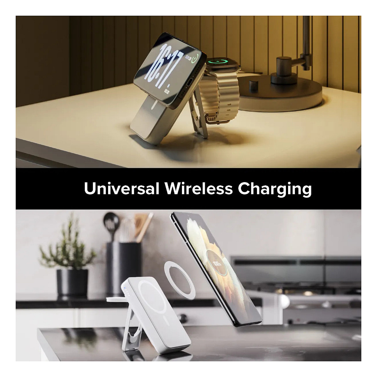 Powerbank ALOGIC Lift 4-in-1 / 10.000mAh / Wireless 15W / Apple Watch 3W / USB-C 18W / USB-A 18W / MagSafe – Bardhë - 3
