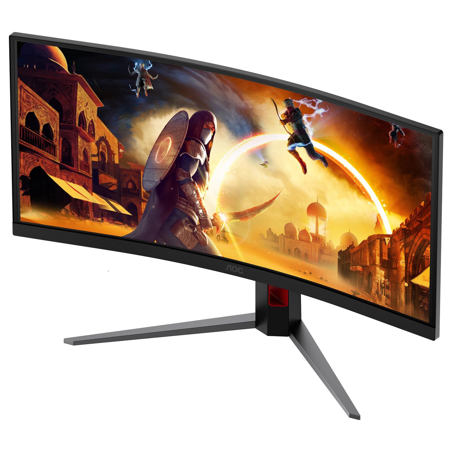 Monitor Gaming AOC CU34G4CA, 34", UWQHD Fast VA Curved, 180Hz, 1ms, HDMI+DP+USB-C+USB - Zezë - 6