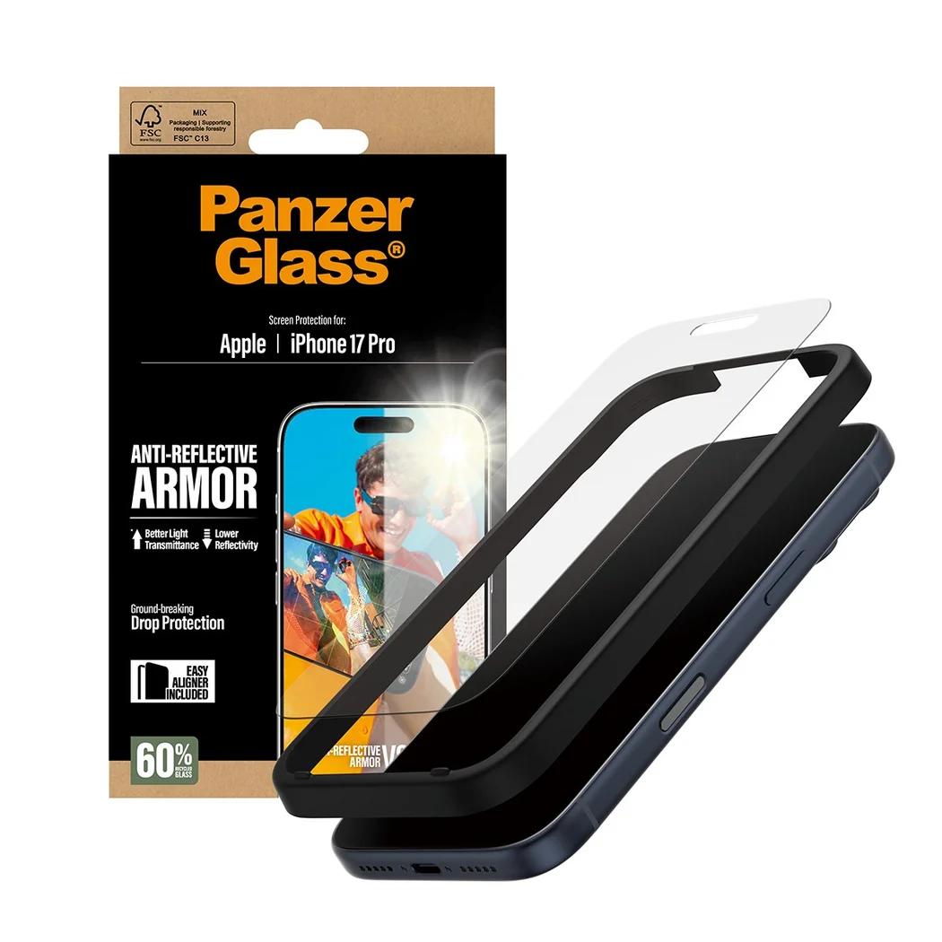 Xham mbrojtës / Anti-Reflective Armor / iPhone 17 Pro / PanzerGlass – Transparent - 3
