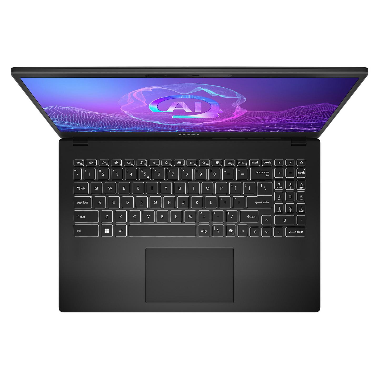 Laptop MSI Modern 15 H AI C2HMG-288FRNN, Core Ultra 5 225H, 16GB DDR5, 512GB, 15.6" FHD IPS 60Hz, Intel Arc 130T - Zezë - 9