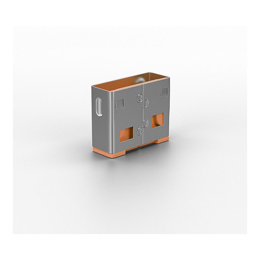 Bllokues portash Lindy 40463, USB-A, 10 copë - Portokalli - 3