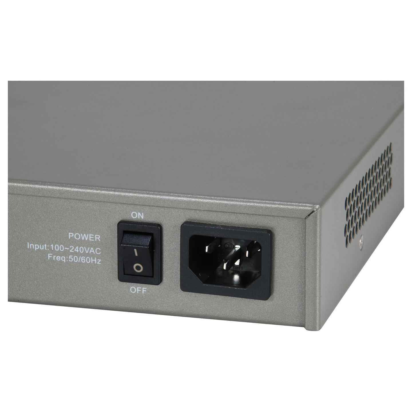 Switch LevelOne GTL-2091, Layer 3 Managed, 12x 10GbE SFP+, 8x Gigabit Ethernet RJ45 - Hiri - 4