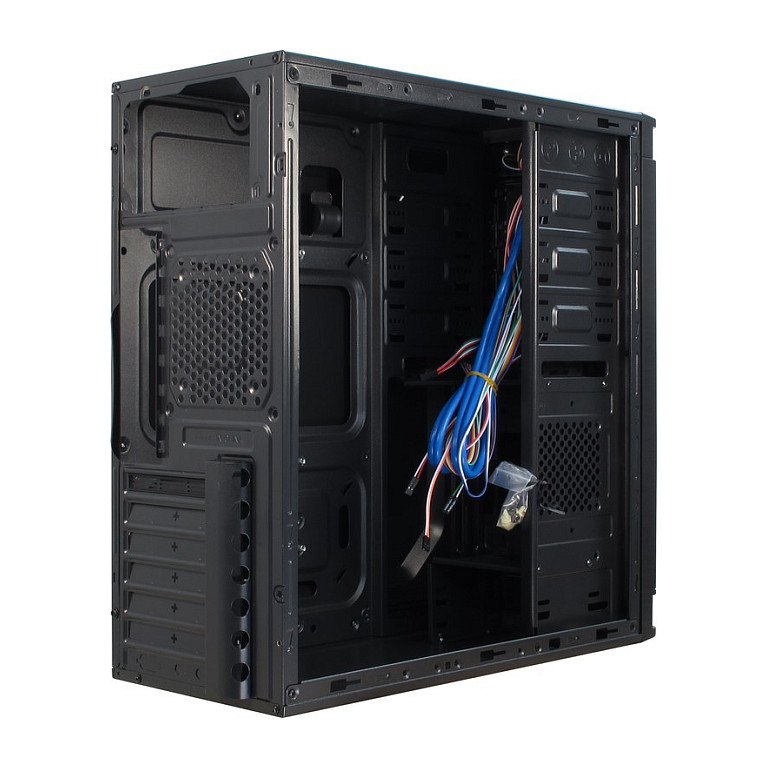 Kasë PC Inter-Tech IT-5905 / Mid Tower / ATX / 120mm Fan Support / 80/120mm Rear Fan / 2.5" + 3.5" Bay - Zezë - 7