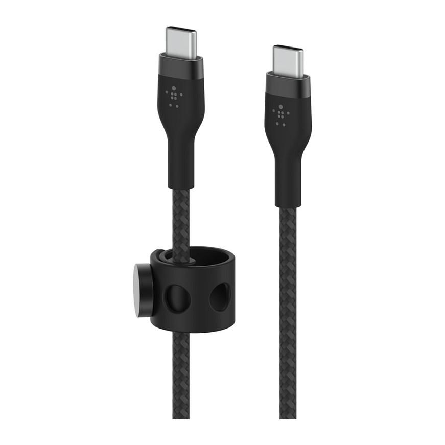 Kabllo USB Belkin BOOST CHARGE PRO Flex / USB-C në USB-C / USB 2.0 / 2m – Zezë - 2
