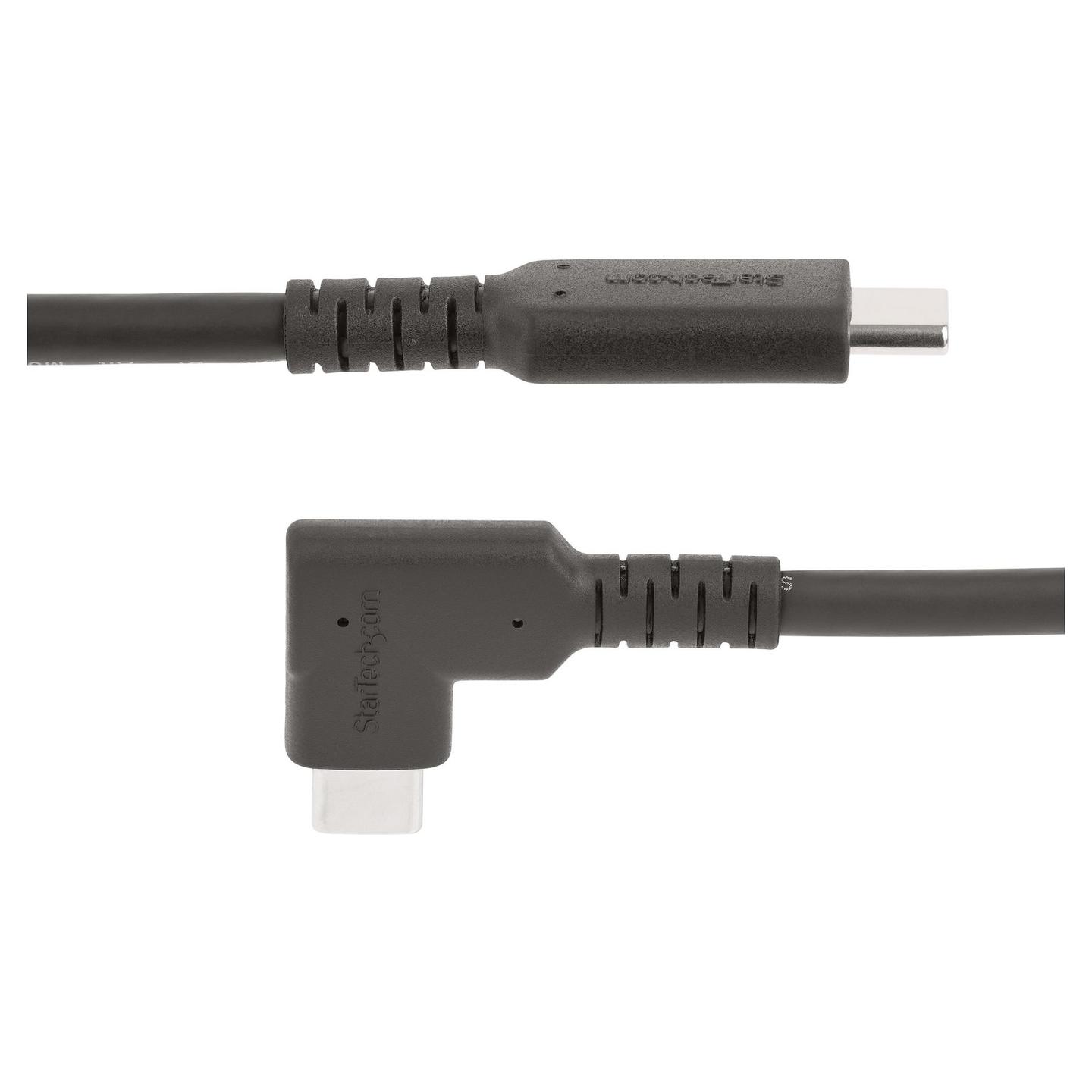 Kabllo USB StarTech.com RUSB31CC1MBR, USB-C në USB-C, USB 3.2 Gen 2, 10 Gbps, Power Delivery 100W, DisplayPort 1.2 4K 60Hz, 1 m – Zezë - 4