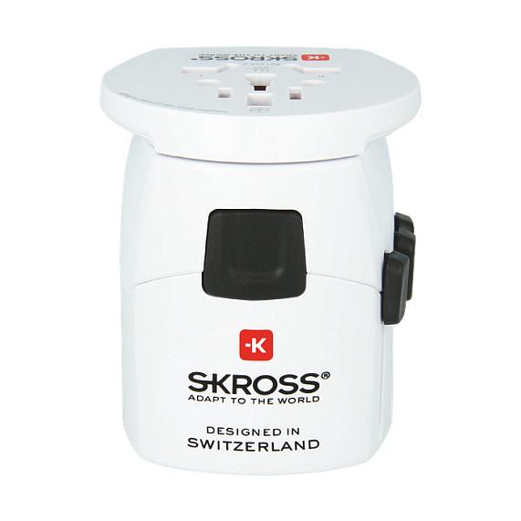 Adapter Udhëtimi SKROSS PRO Light USB World / 1575W / 2x USB-A / 3-Pin / Universal – Bardhë - 4