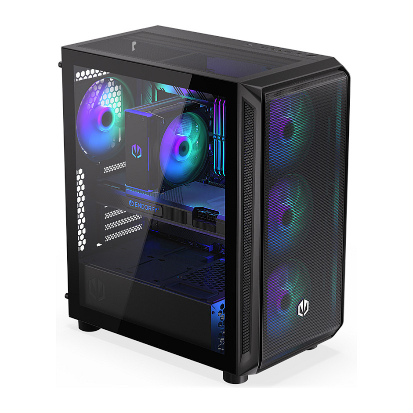 Kasë PC ENDORFY Arx 500 ARGB / ATX / ITX / Micro ATX / 4x 140mm ARGB Fan / SSD 2.5" / HDD 2.5"/3.5" - Zezë - 4