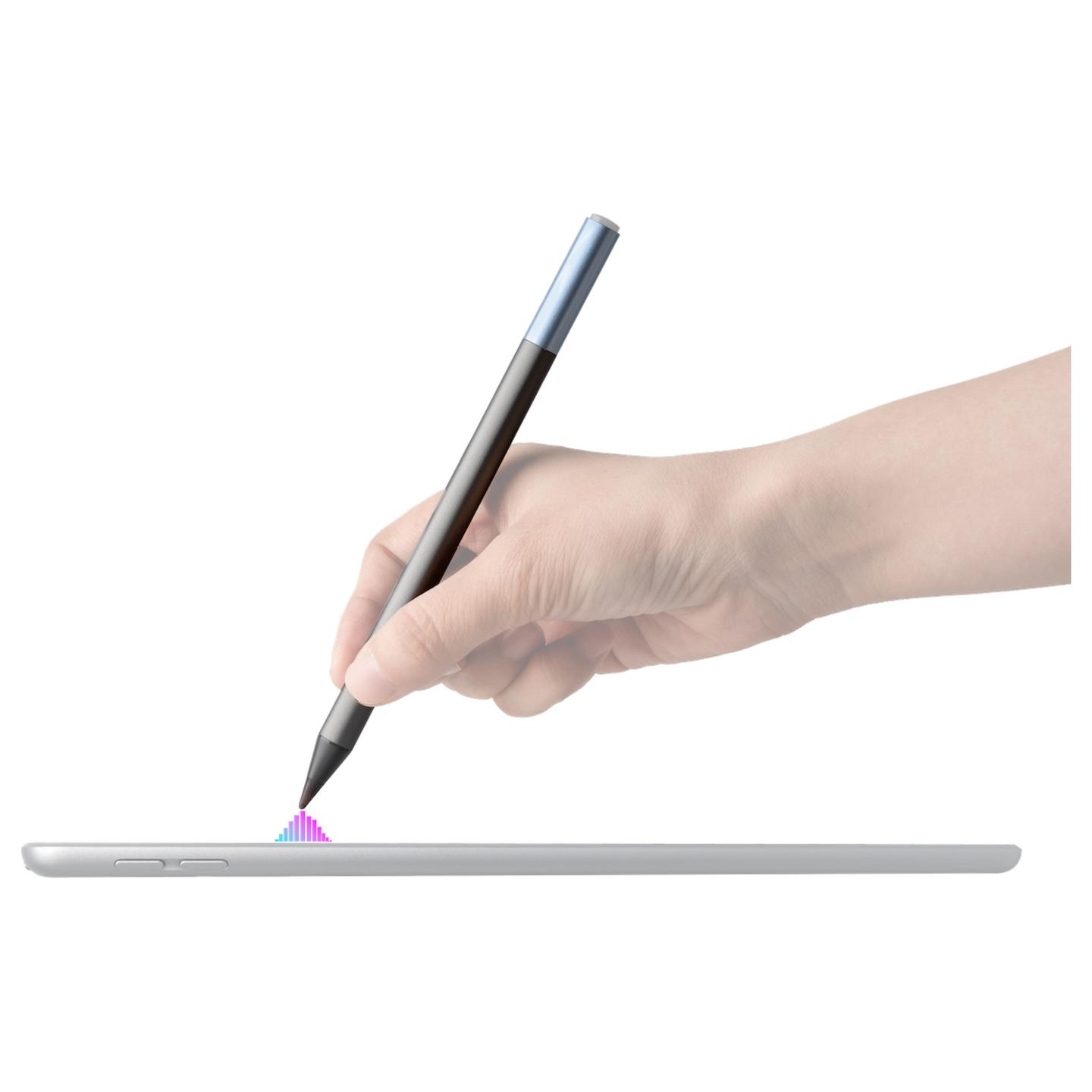 Aksesorë për Tablet DEQSTER Pencil 2 / Për iPad / Palm Rejection / Tilt Function / USB-C / 10.5 Orë – Gri/Blu - 8