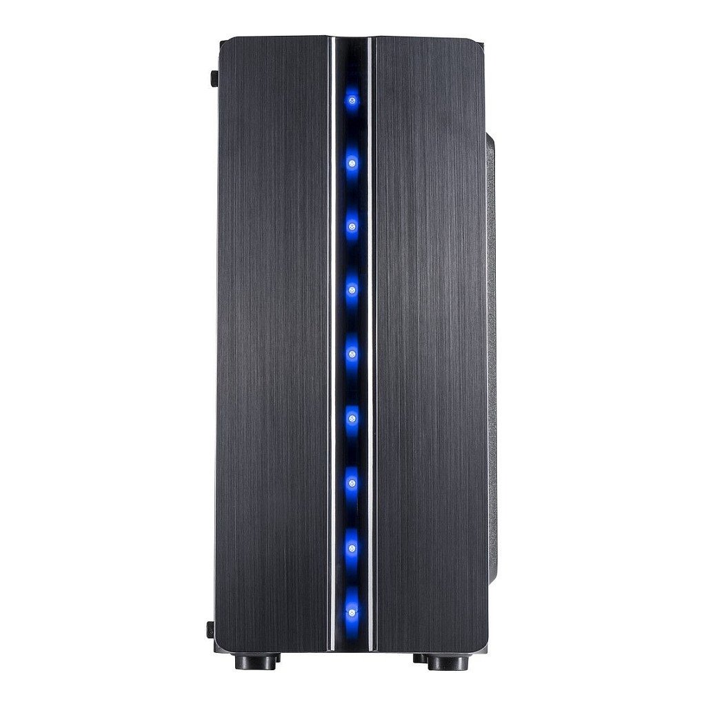 Kasë PC Inter-Tech Thunder / Midi Tower / ATX / 1x 120mm LED Fan / Acrylic Side Panel - Zezë - 2