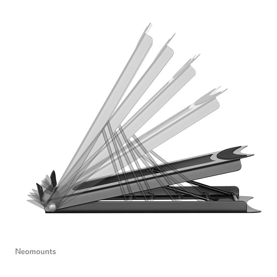 Mbajtës për Laptop Neomounts NSLS075BLACK, 10"-16", i Palosshëm, 5 Pozicione, deri 5kg, Çelik - Zezë - 12