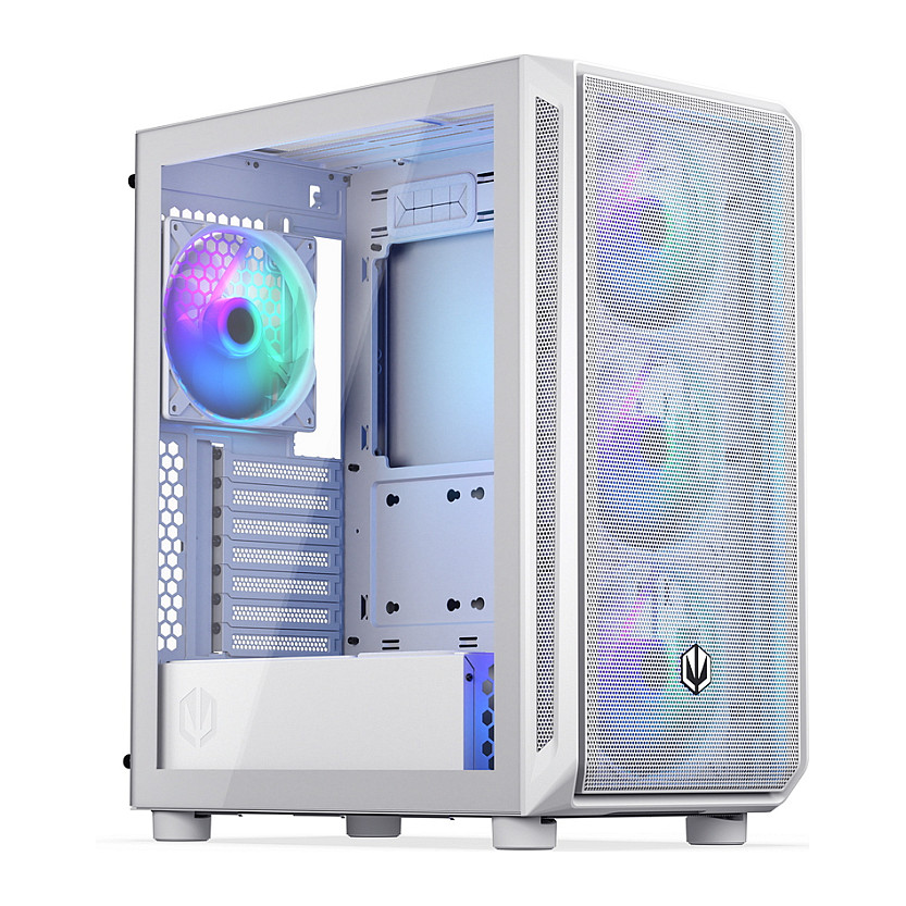 Kasë PC ENDORFY Arx 500 ARGB White / Mid Tower / ATX / 3x 140mm Front + 1x 140mm Rear Fan / ARGB / Mesh - Bardhë - 3