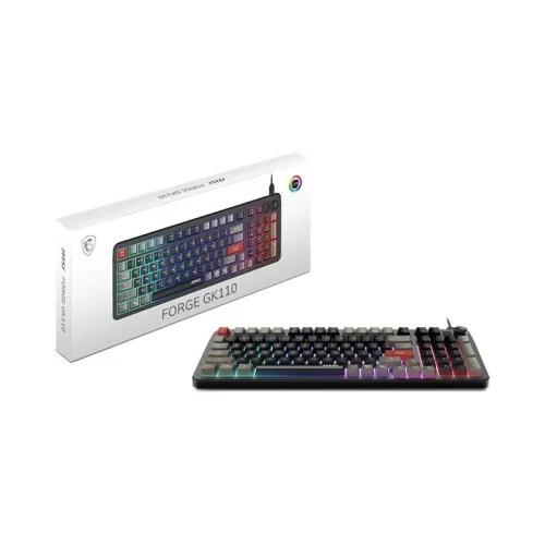 Tastierë Gaming MSI Forge GK110 / Full-Size / Membrane / RGB / Anti-Ghosting / USB-C / AZERTY Francez - Zezë - 5