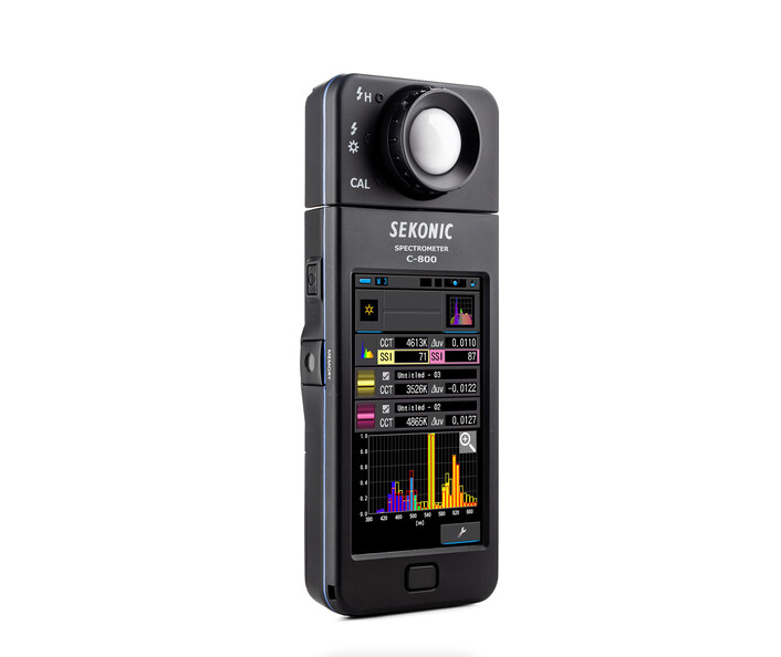 Spektrometër Sekonic C-800 SpectroMaster / CMOS / 4.3" Touchscreen / 99 Memories / 270° - Zezë - 2