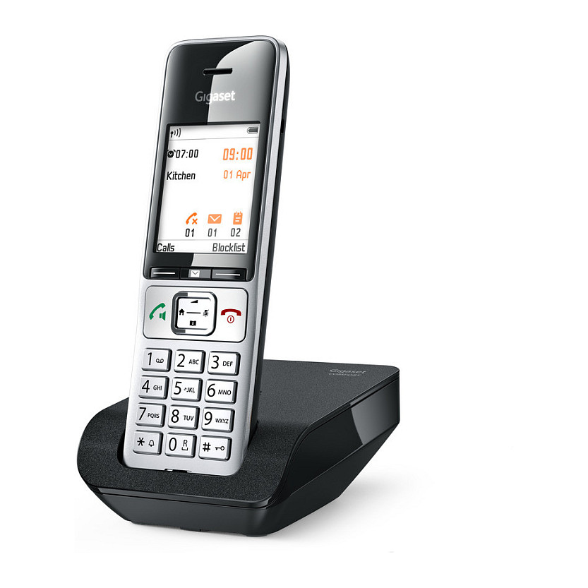 Telefon i thjeshtë Gigaset COMFORT 500 / 2.2" / DECT & Hands-Free - Zezë/Argjendtë - 11