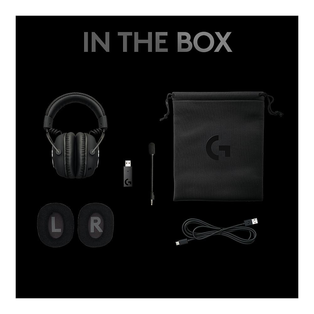 Kufje Gaming Logitech G Pro X / Wireless LIGHTSPEED / 50mm / DTS Headphone:X 2.0 / Blue VO!CE / Mikrofon i Heqshëm / 20 Orë - Zezë - 13