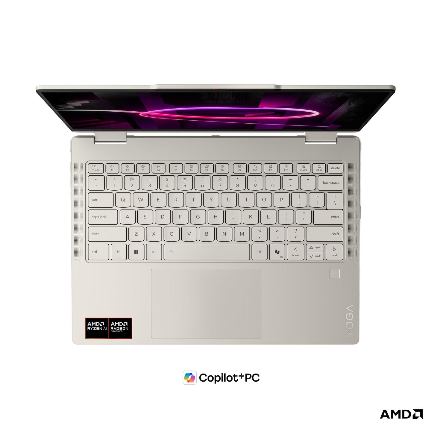 Laptop Lenovo Yoga 7 14AGP11 / 2-in-1 / AMD Ryzen AI 7 445 / 16GB LPDDR5X / 512GB / 14" WUXGA OLED Touch 60Hz / AMD Radeon 840M- Hiri - 2